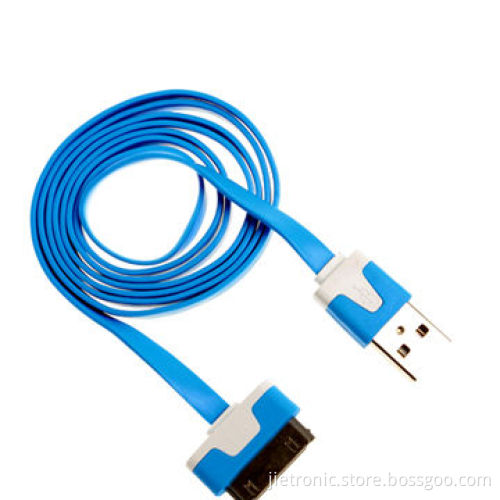 Colored Noodle-style USB Sync Cable for iPhone 4